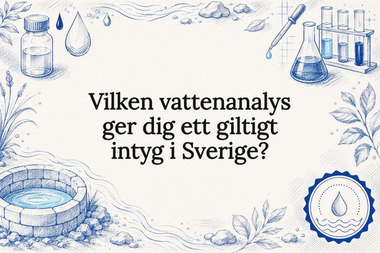 Dekorativ illustration för ett giltigt vattenintyg