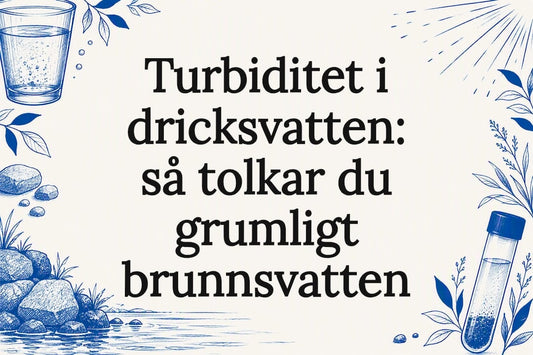 Dekorativ bild av grumligt brunnsvatten