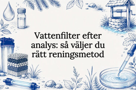 Illustrerad titelbild om vattenrening
