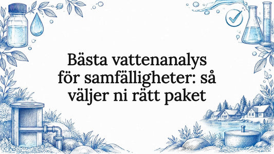 Dekorativ omslagsbild med illustrationer av vattenprover