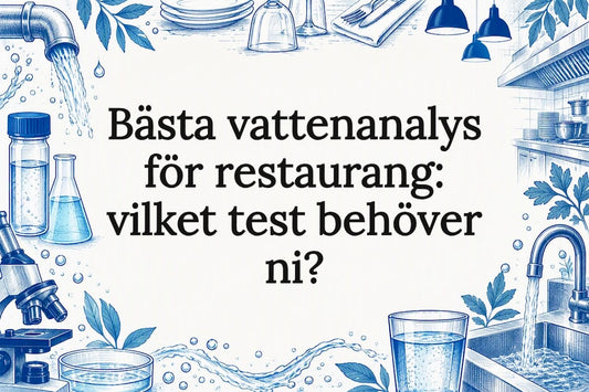 Skissad titelbild för vattentest