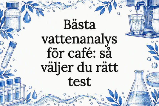 Titelkort med skisser av vattenprovsdetaljer