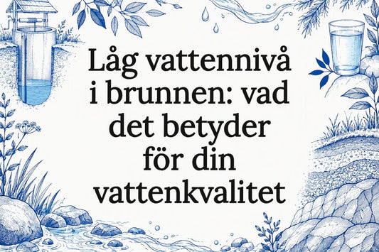 Illustrerad omslagsbild om låg vattennivå
