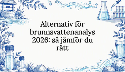 Utkast till omslagsbild för brunnsvattenanalys
