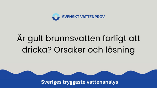 Är gult brunnsvatten farligt att dricka? Orsaker och lösning
