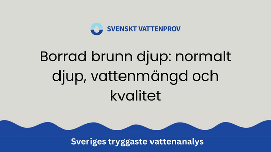 Borrad brunn djup: normalt djup, vattenmängd och kvalitet