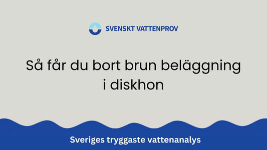 Så får du bort brun beläggning i diskhon