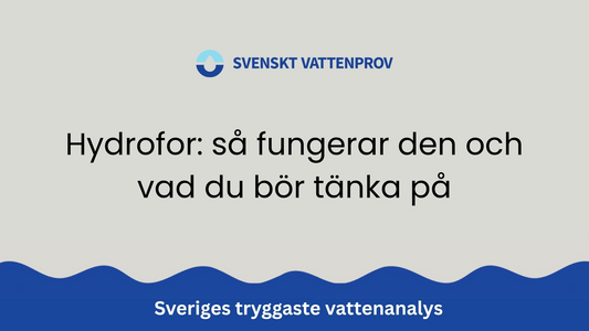 Hydrofor: så fungerar den och vad du bör tänka på