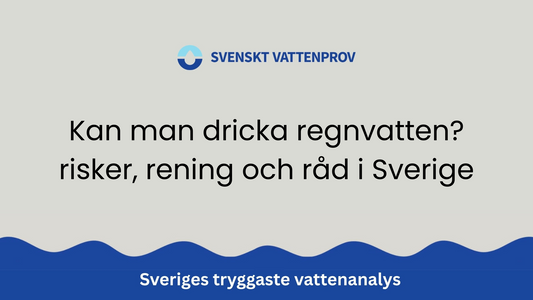 Kan man dricka regnvatten? risker, rening och råd i Sverige