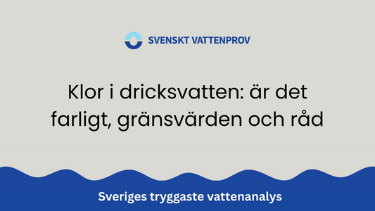 Klor i dricksvatten: är det farligt, gränsvärden och råd