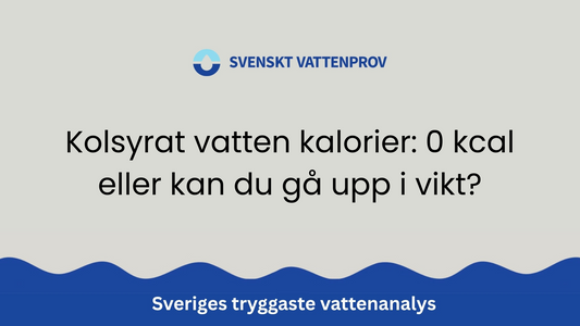 Kolsyrat vatten kalorier: 0 kcal eller kan du gå upp i vikt?