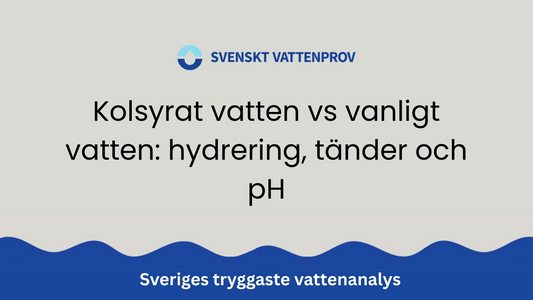 Kolsyrat vatten vs vanligt vatten: hydrering, tänder och pH