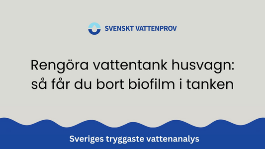 Rengöra vattentank husvagn: så får du bort biofilm i tanken