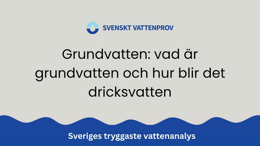 Grundvatten: vad är grundvatten och hur blir det dricksvatten