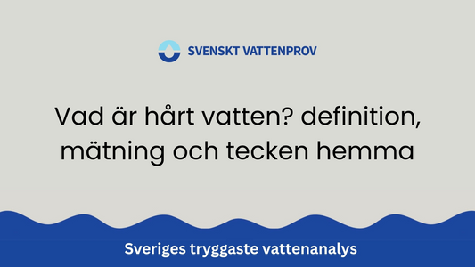 Vad är hårt vatten? definition, mätning och tecken hemma