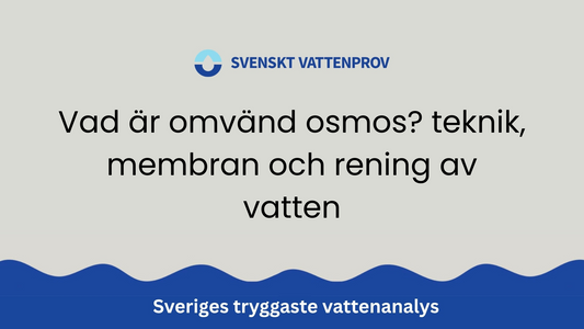 Vad är omvänd osmos? teknik, membran och rening av vatten