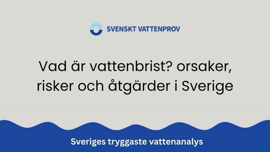 Vad är vattenbrist? orsaker, risker och åtgärder i Sverige