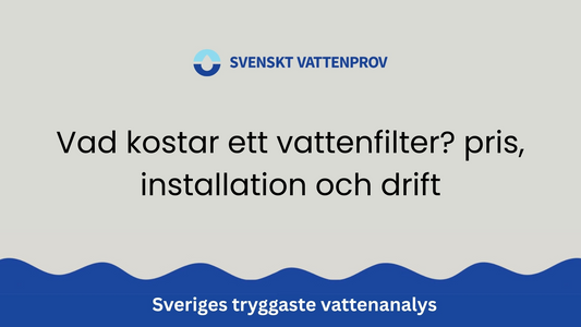 Vad kostar ett vattenfilter? pris, installation och drift