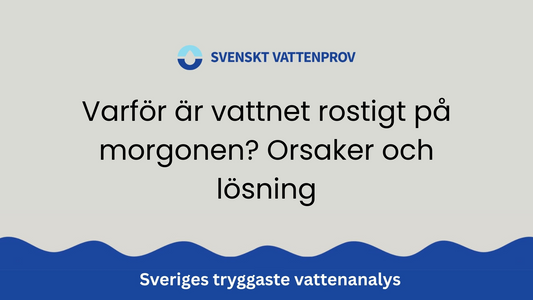 Varför är vattnet rostigt på morgonen? Orsaker och lösning