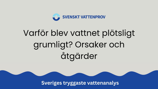 Varför blev vattnet plötsligt grumligt? Orsaker och åtgärder