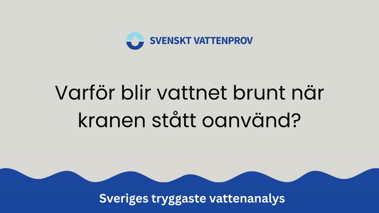 Varför blir vattnet brunt när kranen stått oanvänd?