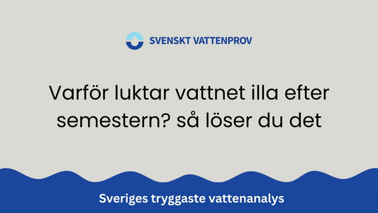 Varför luktar vattnet illa efter semestern? så löser du det