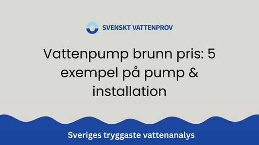 Vattenpump brunn pris: 5 exempel på pump & installation