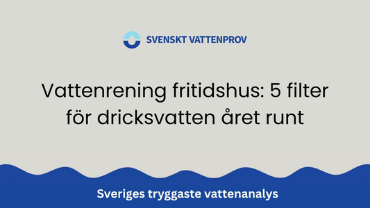 Vattenrening fritidshus: 5 filter för dricksvatten året runt