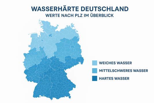 Wasserhärte Deutschland Karte: Werte nach PLZ im Überblick