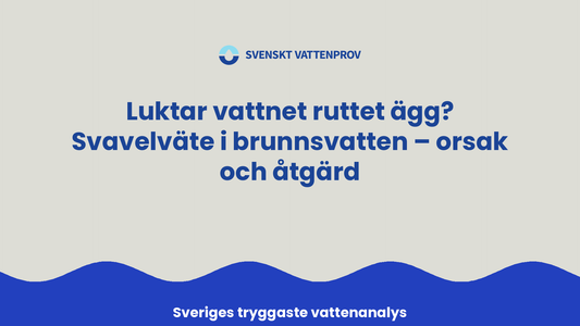 Luktar vattnet ruttet ägg? Svavelväte i brunnsvatten – orsak och åtgärd