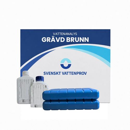 Provkit för vattenanalys av grävd brunn - Svenskt Vattenprov