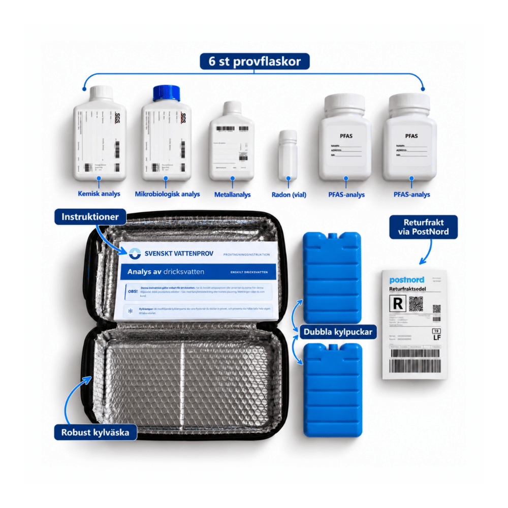 Vattenanalys Komplett+PFAS